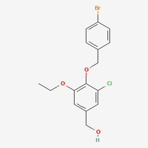 {4-[(4-bromobenzyl)oxy]-3-chloro-5-ethoxyphenyl}methanol