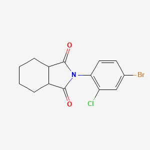 molecular formula C14H13BrClNO2 B4029929 2-(4-bromo-2-chlorophenyl)hexahydro-1H-isoindole-1,3(2H)-dione 