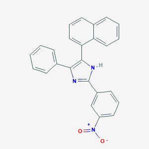 molecular formula C25H17N3O2 B402993 2-{3-nitrophenyl}-4-naphthalen-1-yl-5-phenyl-1H-imidazole 