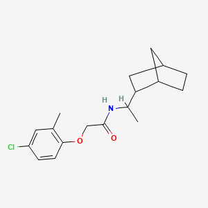 N-(1-{BICYCLO[2.2.1]HEPTAN-2-YL}ETHYL)-2-(4-CHLORO-2-METHYLPHENOXY)ACETAMIDE