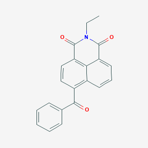 molecular formula C21H15NO3 B402996 6-Benzoyl-2-ethyl-benzo[de]isoquinoline-1,3-dione 