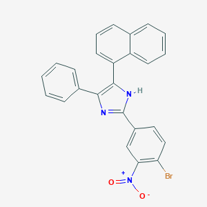 molecular formula C25H16BrN3O2 B402997 2-{4-bromo-3-nitrophenyl}-4-naphthalen-1-yl-5-phenyl-1H-imidazole 