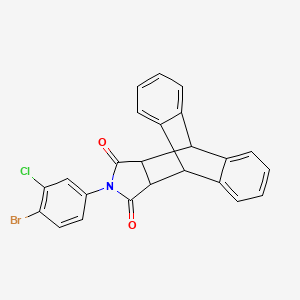 17-(4-Bromo-3-chlorophenyl)-17-azapentacyclo[6.6.5.0~2,7~.0~9,14~.0~15,19~]nonadeca-2,4,6,9,11,13-hexaene-16,18-dione (non-preferred name)