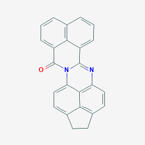 molecular formula C24H14N2O B402998 1,2-dihydro-12H-benzo[4,5]isoquino[2,1-a]cyclopenta[gh]perimidin-12-one 