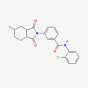 N-(2-chlorophenyl)-3-(5-methyl-1,3-dioxooctahydro-2H-isoindol-2-yl)benzamide