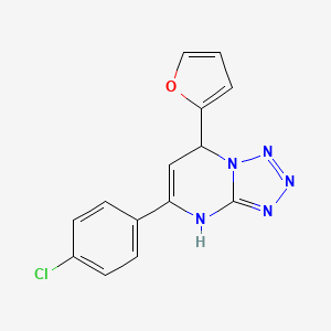 5-(4-Chlorophenyl)-7-(furan-2-yl)-4,7-dihydrotetrazolo[1,5-a]pyrimidine