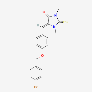 5-{4-[(4-bromobenzyl)oxy]benzylidene}-1,3-dimethyl-2-thioxo-4-imidazolidinone