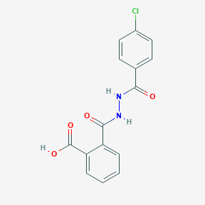 molecular formula C15H11ClN2O4 B403003 2-{[2-(4-Chlorobenzoyl)hydrazino]carbonyl}benzoic acid 