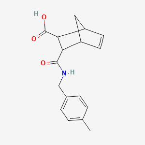 3-{[(4-methylbenzyl)amino]carbonyl}bicyclo[2.2.1]hept-5-ene-2-carboxylic acid