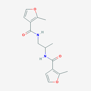 2-methyl-N-[2-[(2-methylfuran-3-carbonyl)amino]propyl]furan-3-carboxamide