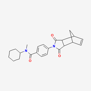 N-cyclohexyl-4-(1,3-dioxo-1,3,3a,4,7,7a-hexahydro-2H-4,7-methanoisoindol-2-yl)-N-methylbenzamide