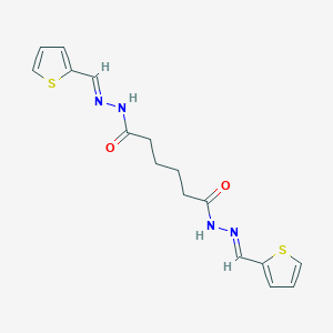 N'~1~,N'~6~-bis(2-thienylmethylene)hexanedihydrazide