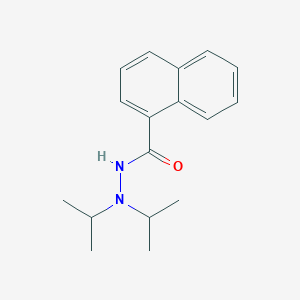 molecular formula C17H22N2O B403012 N',N'-di(propan-2-yl)naphthalene-1-carbohydrazide 