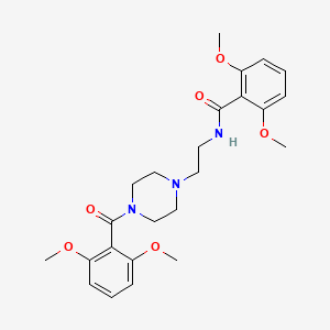 N-{2-[4-(2,6-dimethoxybenzoyl)-1-piperazinyl]ethyl}-2,6-dimethoxybenzamide