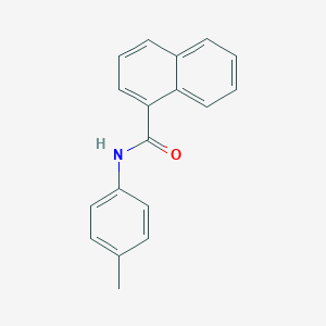 molecular formula C18H15NO B403014 N-(4-methylphenyl)naphthalene-1-carboxamide 