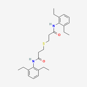 3,3'-sulfanediylbis[N-(2,6-diethylphenyl)propanamide]