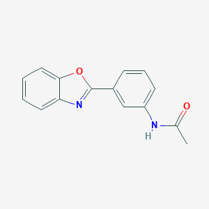 molecular formula C15H12N2O2 B403016 N-[3-(1,3-benzoxazol-2-yl)phenyl]acetamide 