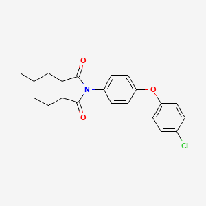 2-[4-(4-chlorophenoxy)phenyl]-5-methylhexahydro-1H-isoindole-1,3(2H)-dione