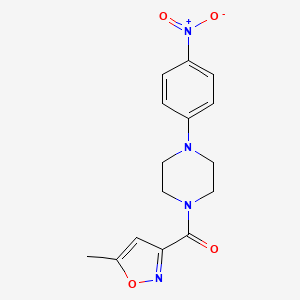 1-[(5-methyl-3-isoxazolyl)carbonyl]-4-(4-nitrophenyl)piperazine