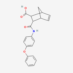 3-[(4-Phenoxyphenyl)carbamoyl]bicyclo[2.2.1]hept-5-ene-2-carboxylic acid