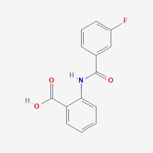 molecular formula C14H10FNO3 B403020 2-[(3-Fluorobenzoyl)amino]benzoic acid 