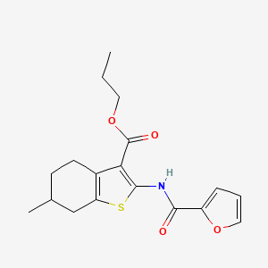 Propyl 2-[(furan-2-ylcarbonyl)amino]-6-methyl-4,5,6,7-tetrahydro-1-benzothiophene-3-carboxylate