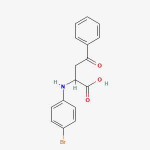 molecular formula C16H14BrNO3 B4030223 2-[(4-bromophenyl)amino]-4-oxo-4-phenylbutanoic acid 