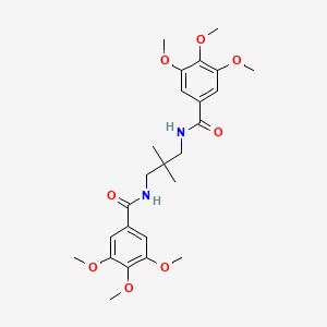 N-{2,2-dimethyl-3-[(3,4,5-trimethoxybenzoyl)amino]propyl}-3,4,5-trimethoxybenzamide