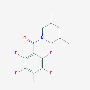 (3,5-Dimethylpiperidin-1-yl)(pentafluorophenyl)methanone