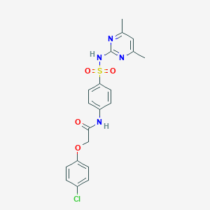 molecular formula C20H19ClN4O4S B403025 2-(4-chlorophenoxy)-N-{4-[(4,6-dimethylpyrimidin-2-yl)sulfamoyl]phenyl}acetamide CAS No. 154820-80-1