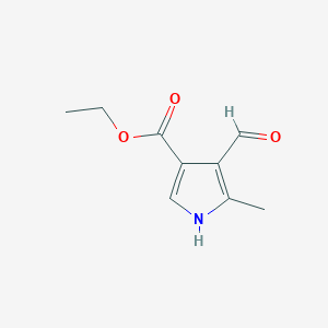 molecular formula C9H11NO3 B403027 Ethyl 4-formyl-5-methyl-1H-pyrrole-3-carboxylate 