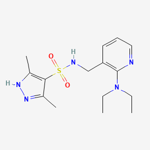 N-[[2-(diethylamino)pyridin-3-yl]methyl]-3,5-dimethyl-1H-pyrazole-4-sulfonamide