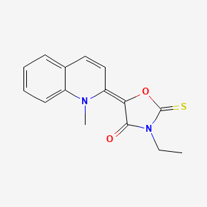 3-ethyl-5-(1-methyl-2(1H)-quinolinylidene)-2-thioxo-1,3-oxazolidin-4-one