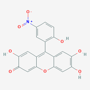 2,6,7-Trihydroxy-9-(2-hydroxy-5-nitrophenyl)xanthen-3-one