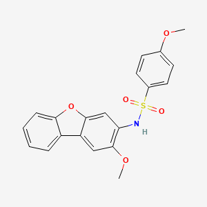 4-methoxy-N-(2-methoxydibenzo[b,d]furan-3-yl)benzenesulfonamide