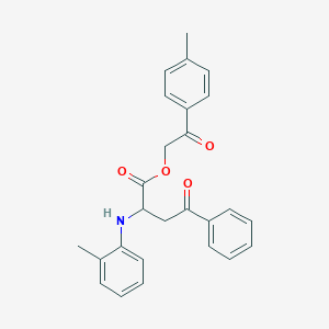 2-(4-methylphenyl)-2-oxoethyl 2-[(2-methylphenyl)amino]-4-oxo-4-phenylbutanoate