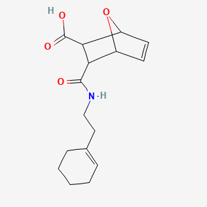 3-{[2-(Cyclohex-1-en-1-yl)ethyl]carbamoyl}-7-oxabicyclo[2.2.1]hept-5-ene-2-carboxylic acid