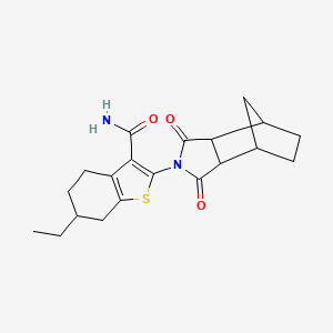 2-(1,3-dioxooctahydro-2H-4,7-methanoisoindol-2-yl)-6-ethyl-4,5,6,7-tetrahydro-1-benzothiophene-3-carboxamide