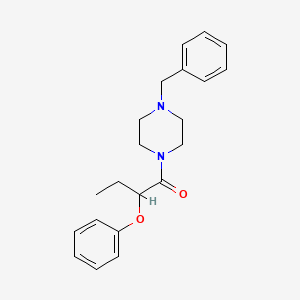 molecular formula C21H26N2O2 B4030359 1-(4-Benzylpiperazin-1-yl)-2-phenoxybutan-1-one 