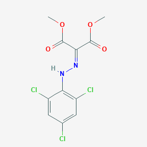 molecular formula C11H9Cl3N2O4 B403036 Dimethyl 2-[(2,4,6-trichlorophenyl)hydrazono]malonate 