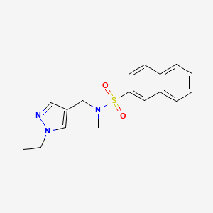 N-[(1-ethyl-1H-pyrazol-4-yl)methyl]-N-methylnaphthalene-2-sulfonamide