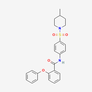 N-{4-[(4-methylpiperidin-1-yl)sulfonyl]phenyl}-2-phenoxybenzamide