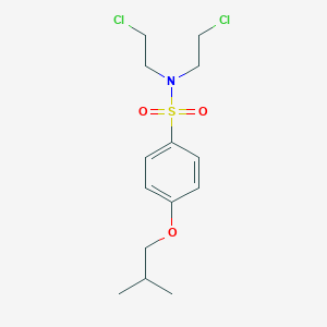 molecular formula C14H21Cl2NO3S B403040 N,N-bis(2-chloroethyl)-4-isobutoxybenzenesulfonamide 