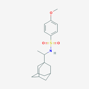 molecular formula C19H27NO3S B4030413 N-[1-(1-adamantyl)ethyl]-4-methoxybenzenesulfonamide 