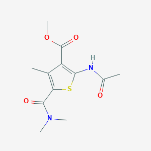 METHYL 5-(DIMETHYLCARBAMOYL)-2-ACETAMIDO-4-METHYLTHIOPHENE-3-CARBOXYLATE