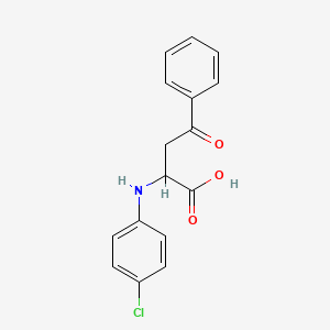 molecular formula C16H14ClNO3 B4030445 2-(4-Chloroanilino)-4-oxo-4-phenylbutanoic acid 