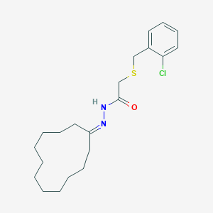 2-[(2-chlorobenzyl)sulfanyl]-N'-cyclododecylideneacetohydrazide