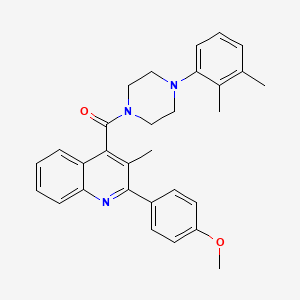 4-{[4-(2,3-dimethylphenyl)-1-piperazinyl]carbonyl}-2-(4-methoxyphenyl)-3-methylquinoline