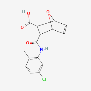 3-[(5-Chloro-2-methylphenyl)carbamoyl]-7-oxabicyclo[2.2.1]hept-5-ene-2-carboxylic acid