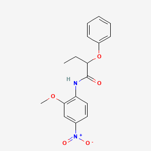 N-(2-methoxy-4-nitrophenyl)-2-phenoxybutanamide